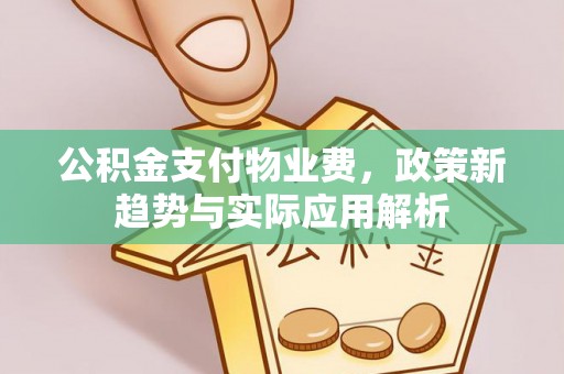 衡阳公积金支付物业费，政策新趋势与实际应用解析