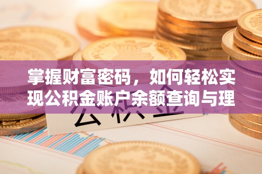 衡阳掌握财富密码，如何轻松实现公积金账户余额查询与理财规划