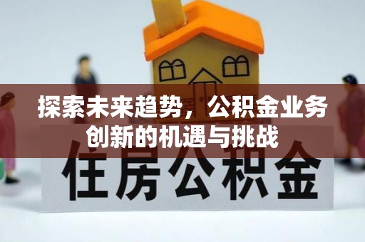衡阳探索未来趋势，公积金业务创新的机遇与挑战