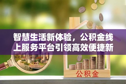 衡阳智慧生活新体验，公积金线上服务平台引领高效便捷新潮流