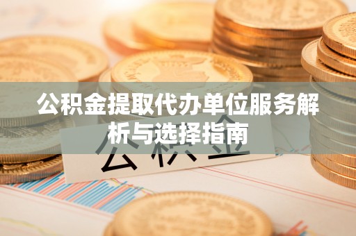 衡阳公积金提取代办单位服务解析与选择指南